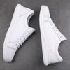 Genuine Leather Men Shoes Brand White High Quality  Casual Shoes For Men Laces Up Summer Breathable Walk Shoes Sneaker