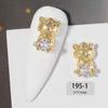 Ķīniešu Jaunais gads 3D nagu mākslas aksesuāri Rotaslietas Dekorācijas DIY Tiger Lucky naudas soma kristāla sarkans dārgakmens Rhinestone krelles