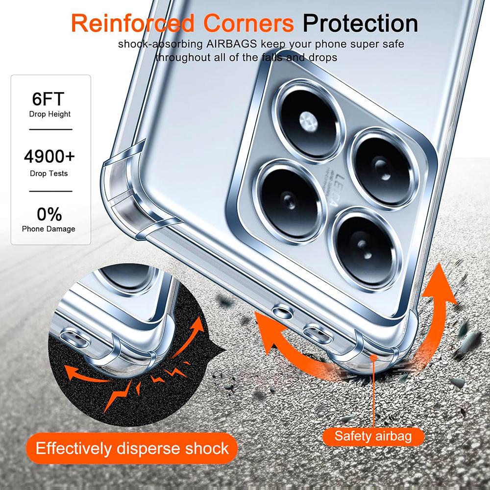 Shockproof Silicone Soft Case For Xiaomi Xiaomi Mi 15S 15 14 14T T X T S 11 11T Pro Lite 5G Ultra Thin Clear Cover