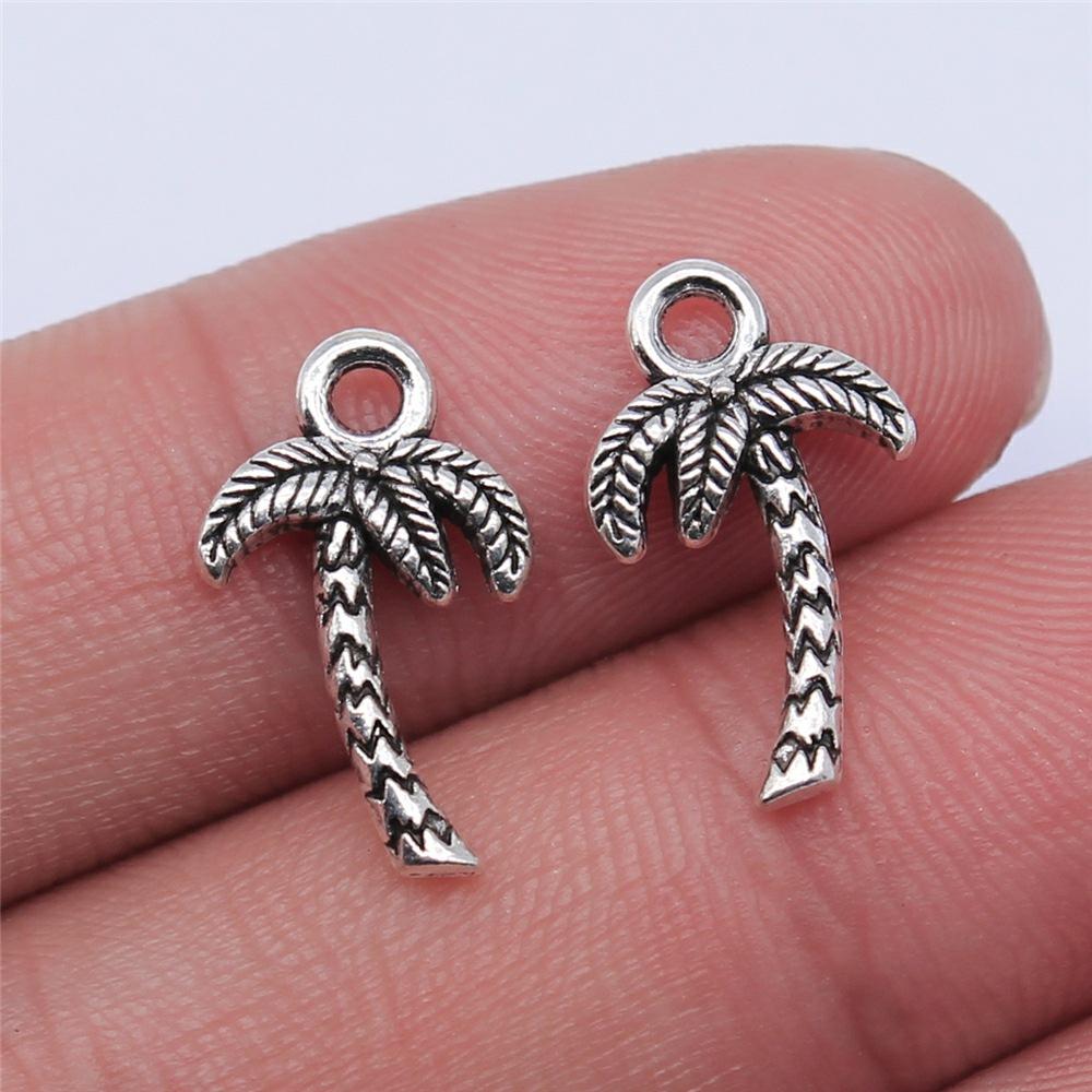 10pcs Coconut Tree Palm Tree Charms Pendants Making DIY Handmade Findings DIY Handmade Craft