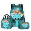 Modă Noutate Cool Harajuku Sprunki Imprimat 3D Set 3 buc/Set Rucsacuri Școlare pentru Studenți Rucsac pentru Laptop Rucsac Geantă de Prânz Toc de Creioane