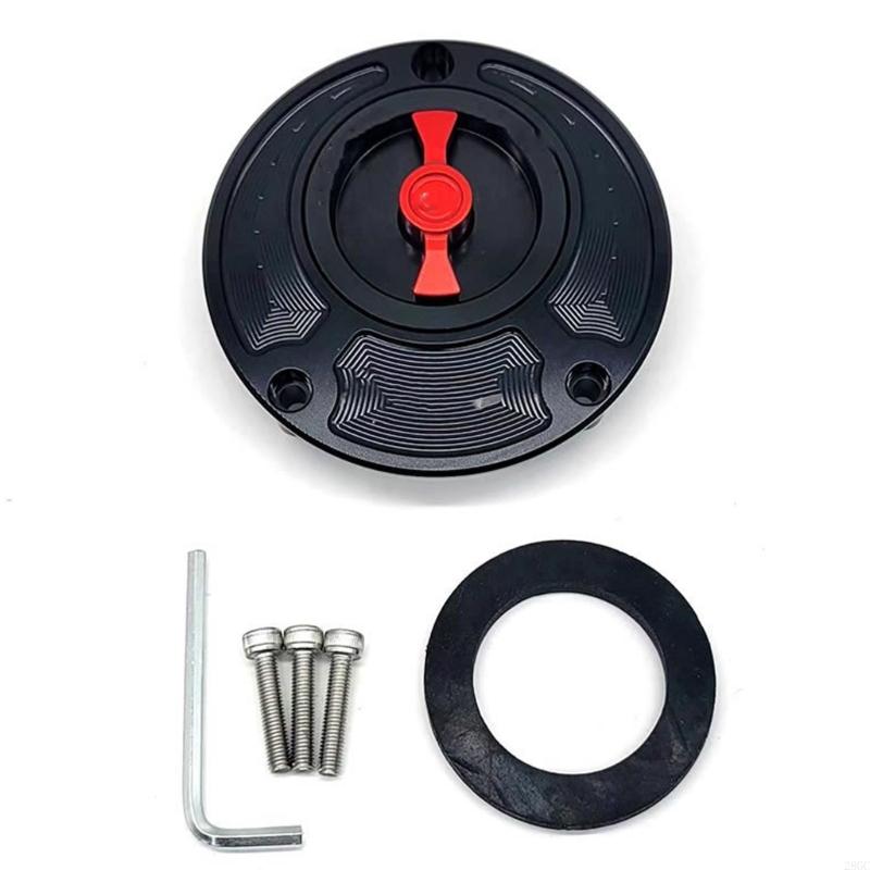 28GC Leak Resistant Metal Gas Cover Fast Installation Motorcycle Accessory Corrosion Resistant Outdoor Use Essential