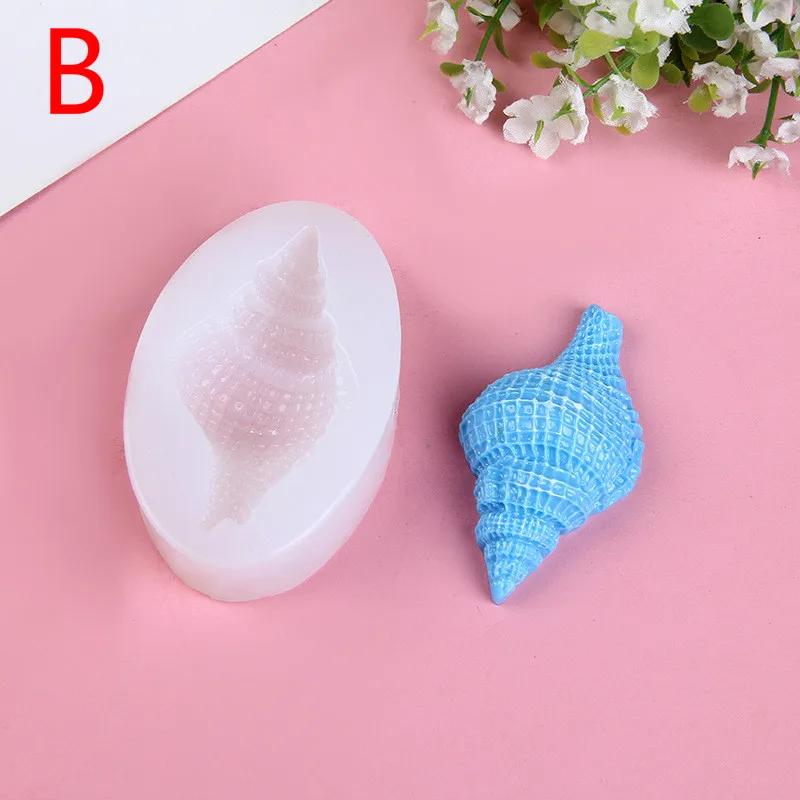 Handmade Molds Ocean Wind Shell Conch Mold DIY Baking Mold Chocolate Biscuit Cake Silicone Molds Accessories Baking Small Tools