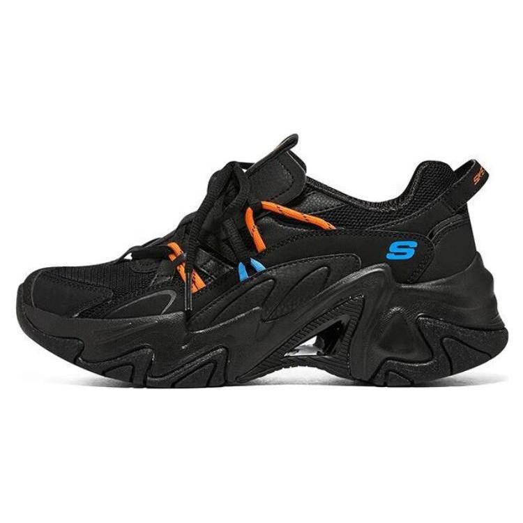 (WMNS) Skechers Stamina V3 Black Orange Blue Women s 896228-BBK EU 36