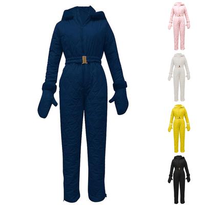 Damesmode Eendelig Skipak, Sport Ski Set, Skipak met Rits en Capuchon