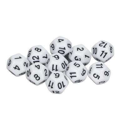40Pcs 12 Sided Dice Set Polyhedral Dice for Family Party Board Game Pub   Game