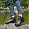 Men's Waterproof Non-slip Rubber Short Rain Boots – Wear-resistant, Soft Sole, Korean Style for Outdoor Use.