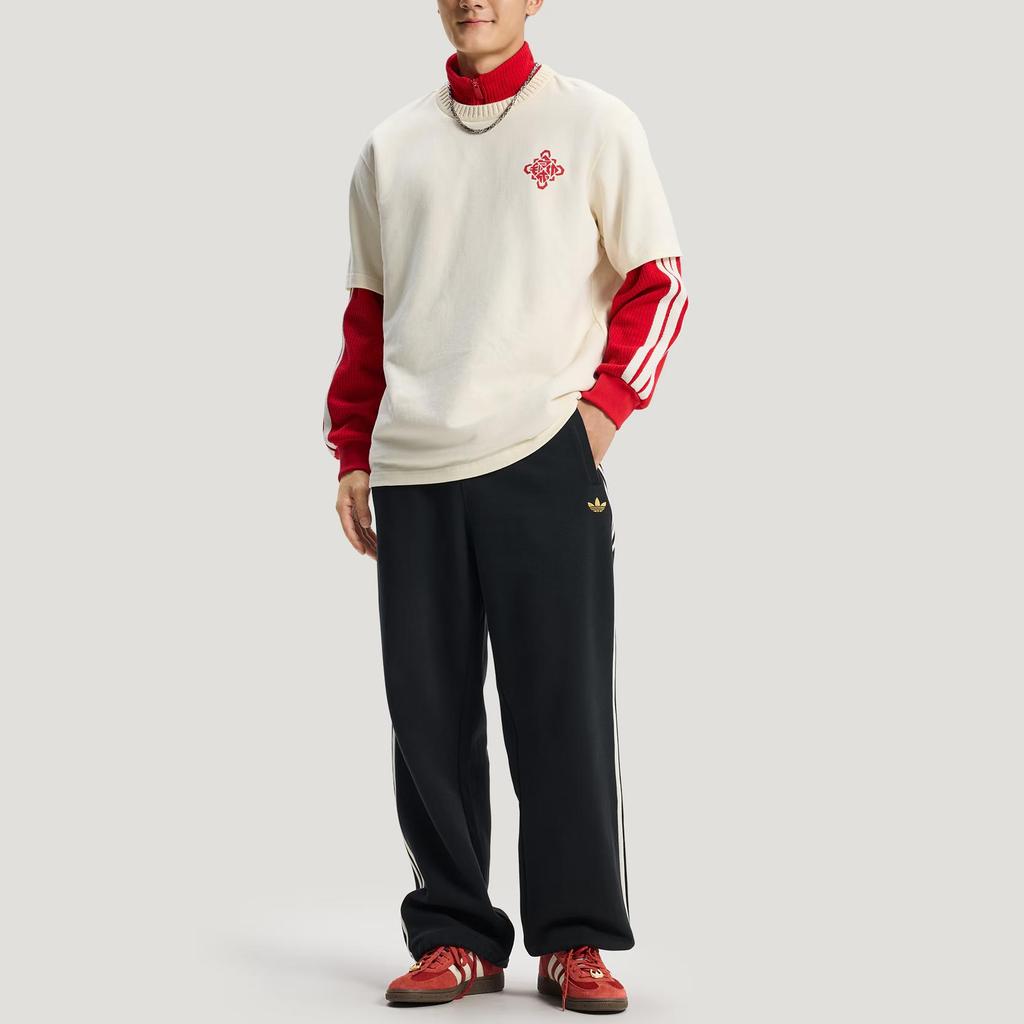 adidas Originals LNY Horse Graphic Regular Fit Crew Neck Short Sleeve T-Shirt Unisex Off White KT0713