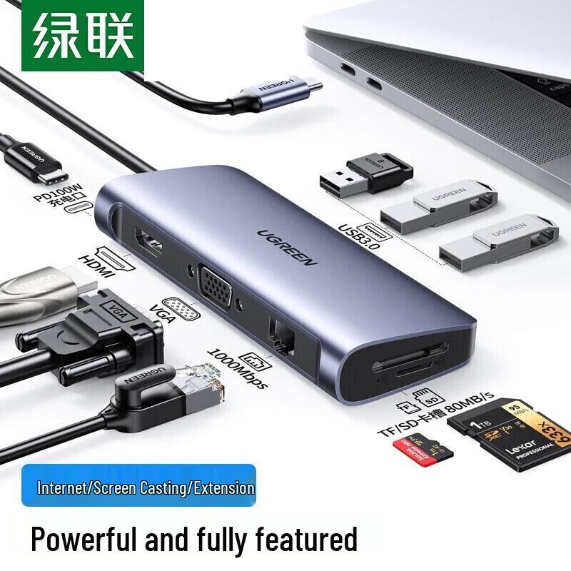 UGREEN 9-in-1 USB-C Multiport Docking Station