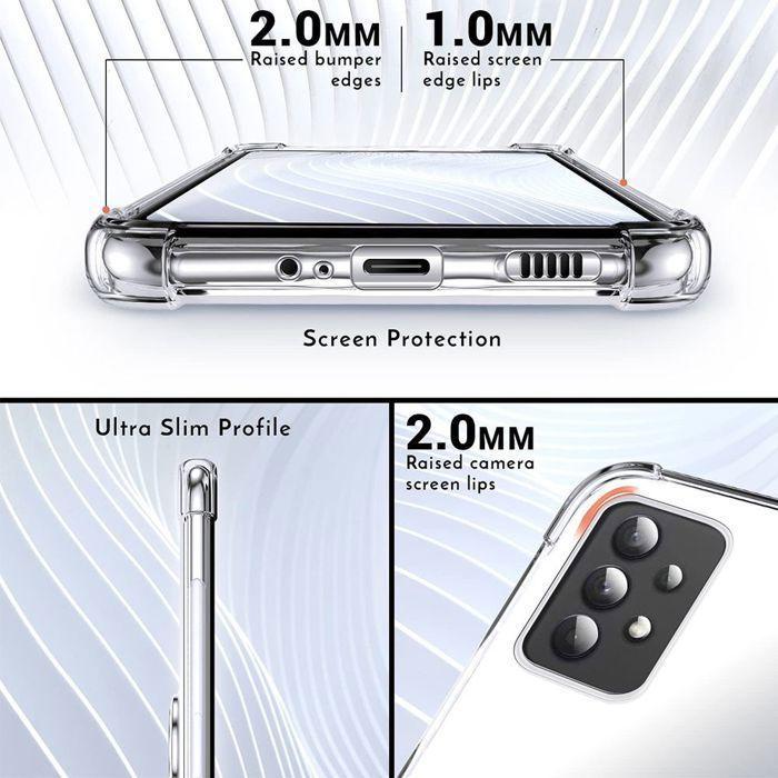 Coque pour Xiaomi Redmi 14C, Silicone Transparent avec Support Rotatif - EFConnection