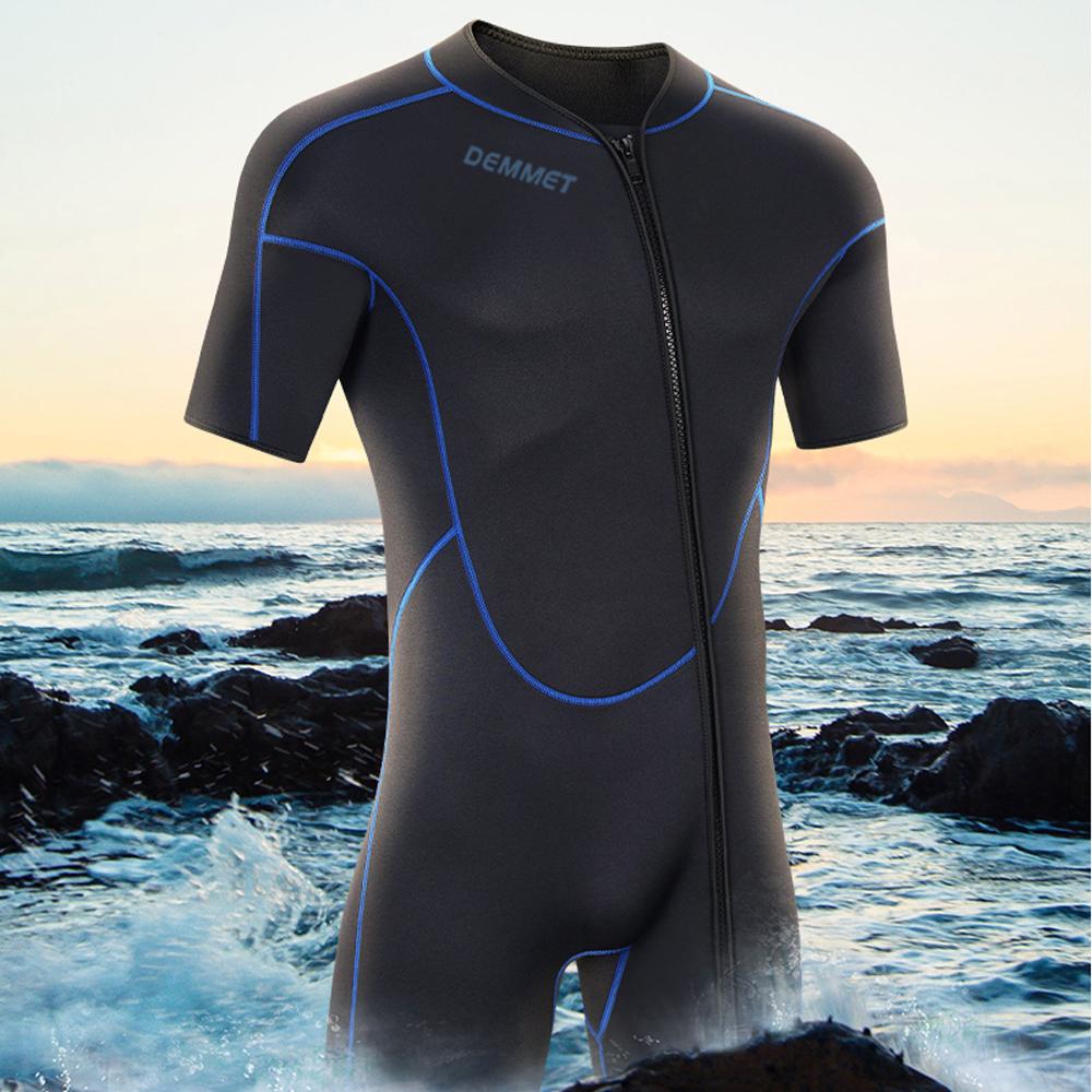 thumbnail image 2 of 3mm Neoprene Wetsuit For Men & Women - Back Zip Full Body Swimsuit For Diving, Surfing & Water Sports 2 of 13