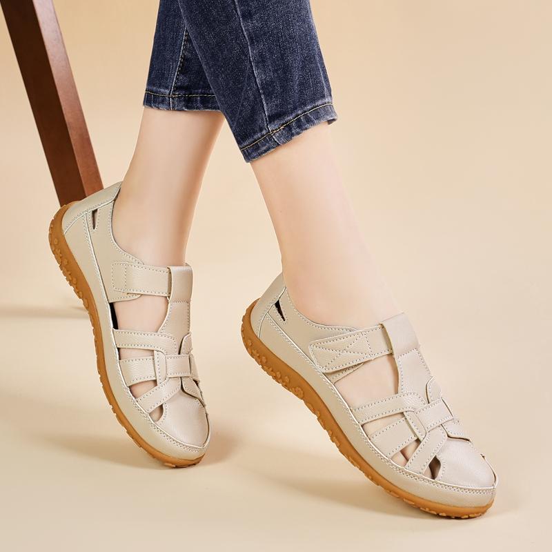 35-44 Letní dámské sandály velkých velikostí Prodyšné sandály s uzavřenou špičkou Ležérní obuv Sportovní sandály