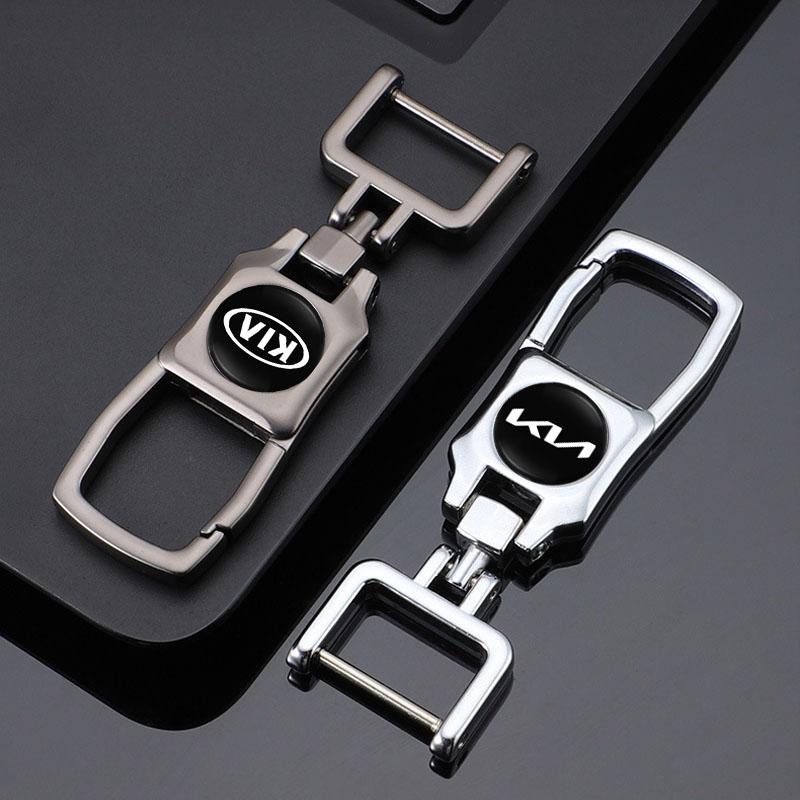 SKTF2 New Arrival Car Key Chain Metal Keyring Auto Interior Accessorie For Kia Sportage Ceed Picanto Rio ProCeed Forte 5 3 K7 K5 K8 K3