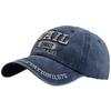Embroidered baseball cap men washed cotton do old denim cap women