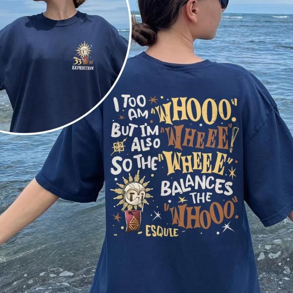 Summer Hot Sale Esquie Clair Obscur Expedition 33 T-Shirt Unisex Lightweight Printed Short Sleeve Casual Outdoor Cotton T-Shirt