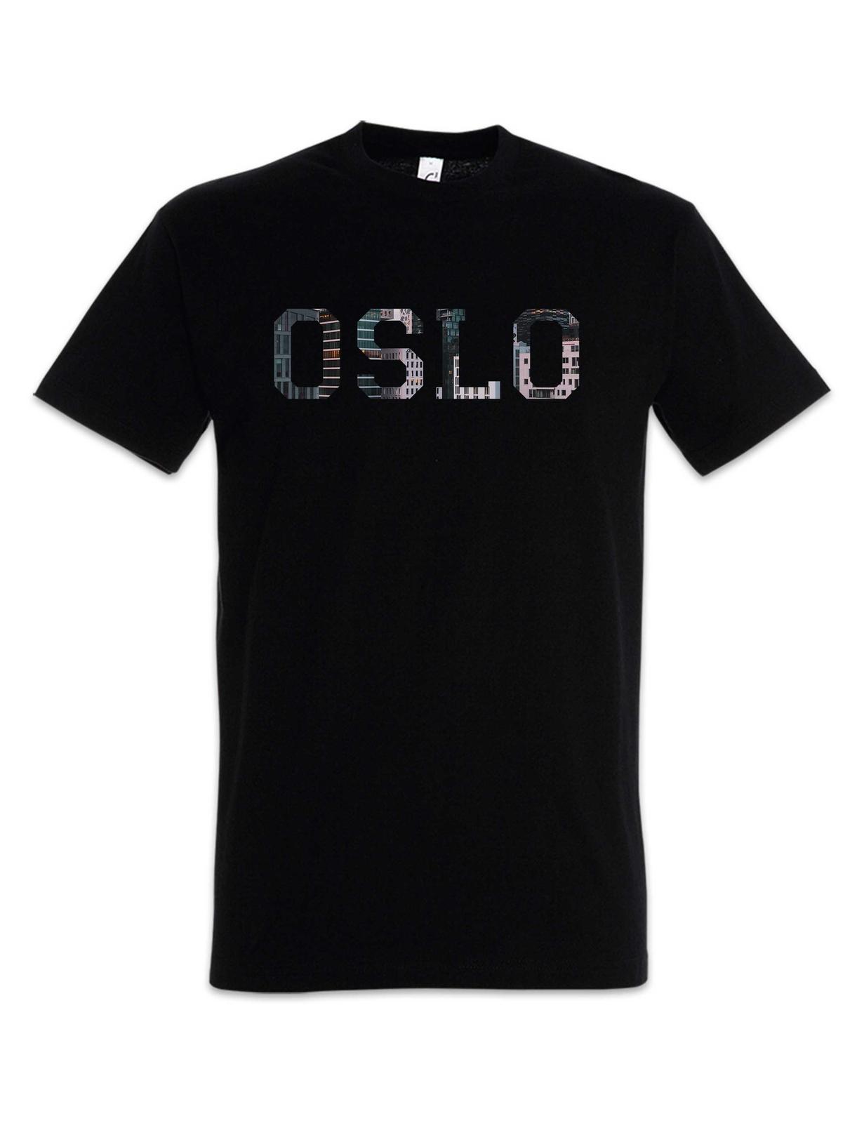 Oslo T-Shirt Mens Womens Tees Top Skyline City Ville Ciudad Norway Norvegia Noruega 4XL