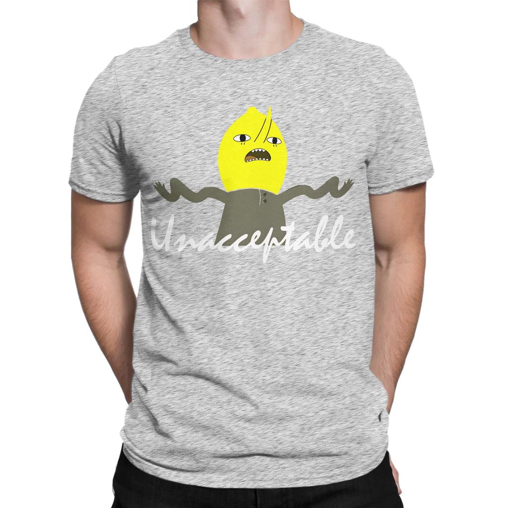 Unacceptable T Shirt Summer Lemongrab Pure Cotton T Shirts For Unisex Hipster Print Tshirt Short Sleeve Aesthetic Top Tees