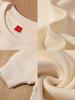320g Cotton Kids' Round Neck Sweatshirt - Autumn/Winter Casual Solid Color Pullover