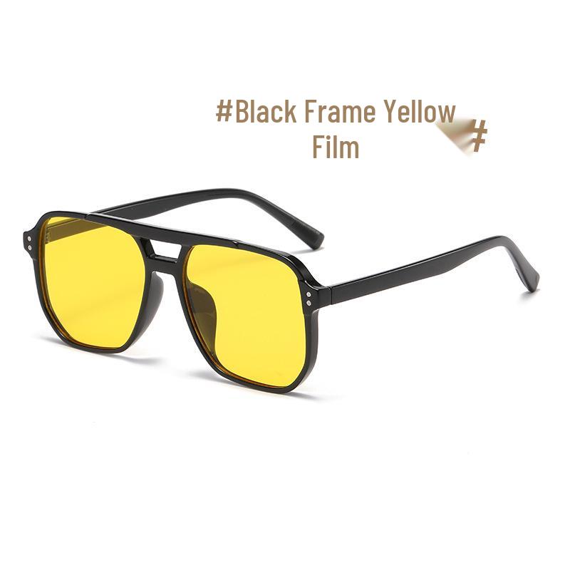 Trendy Retro Double Bridge UV Protection Sunglasses for Men & Women