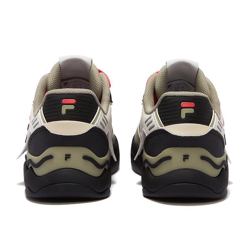 Fila Fusion Kick II Skate Shoes Series Women Sneaker Cream Champagne Brown T12W512902FGP