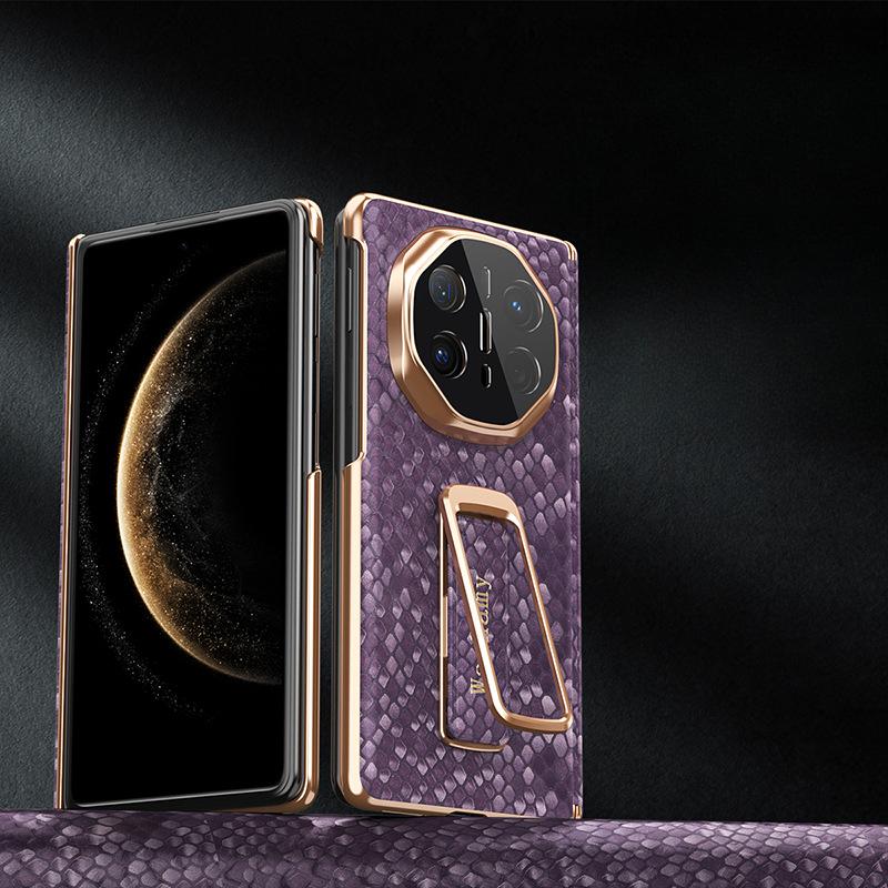 

Чехол для телефона Huawei Matex5 X6 Коллекционное издание Браслет Вращающаяся подставка X3 Противоударный Гальванизированный кожаный чехол Huawei Mate X3