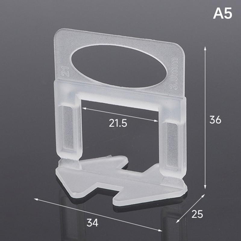 100 stuks Keramische Tegel Egalisatie Systeem Clips Afstandhouders Legclips Voor Tegel Leggen Vloer Muur Bouw Gereedschap 1/1.5/2/2.5/3mm