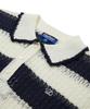 PENFIELD Striped Lace Collar Knit White_Fs2Nt01F