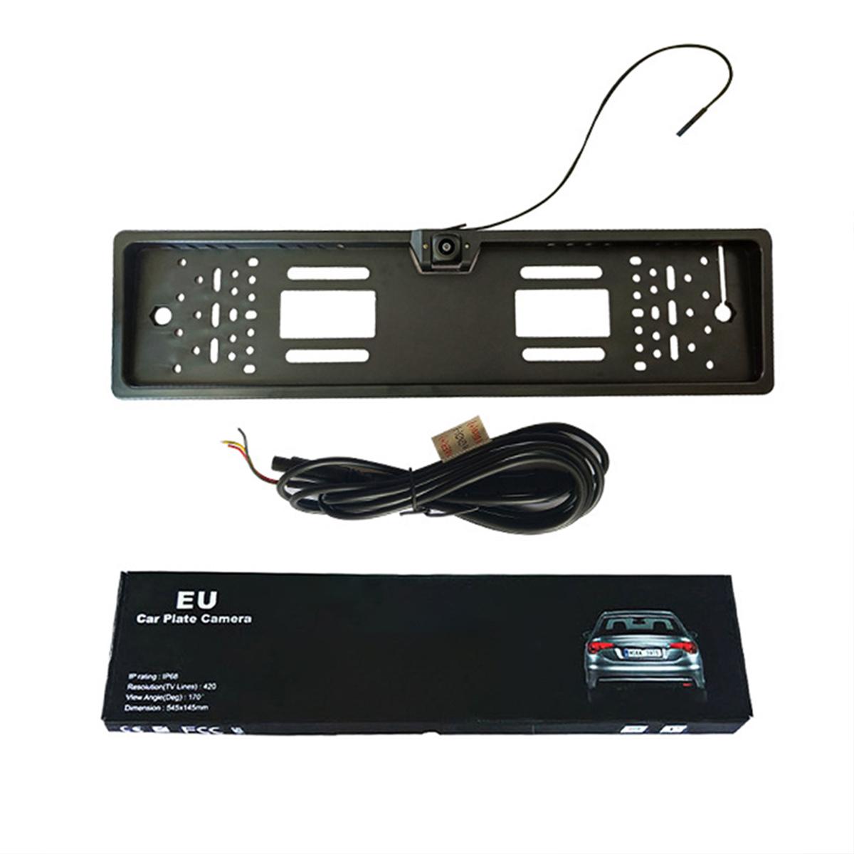 

Автомобильная Wi-Fi Европейская рамка номерного знака Камера заднего вида с обзором 170° Водонепроницаемая AHD Автомобильная HD Starlight камера ночного видения 12V