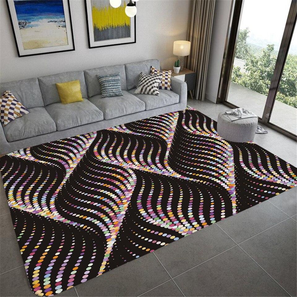 Fashion Marble Pattern Living Room Rug Irregular Room Decoration Striped Abstract Carpet Children Crawling Play Floor Mat Kitchen Rug