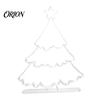 Christmas Party Supplies 3D Printed Hollow Tree Ornament, Modern Minimalist Festive Stable Base Decorative Trees Sculpture, Tabletop Centerpiece