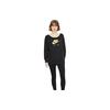 Nike Women's Casual Loose Pullover American-Style Sweatshirt Black