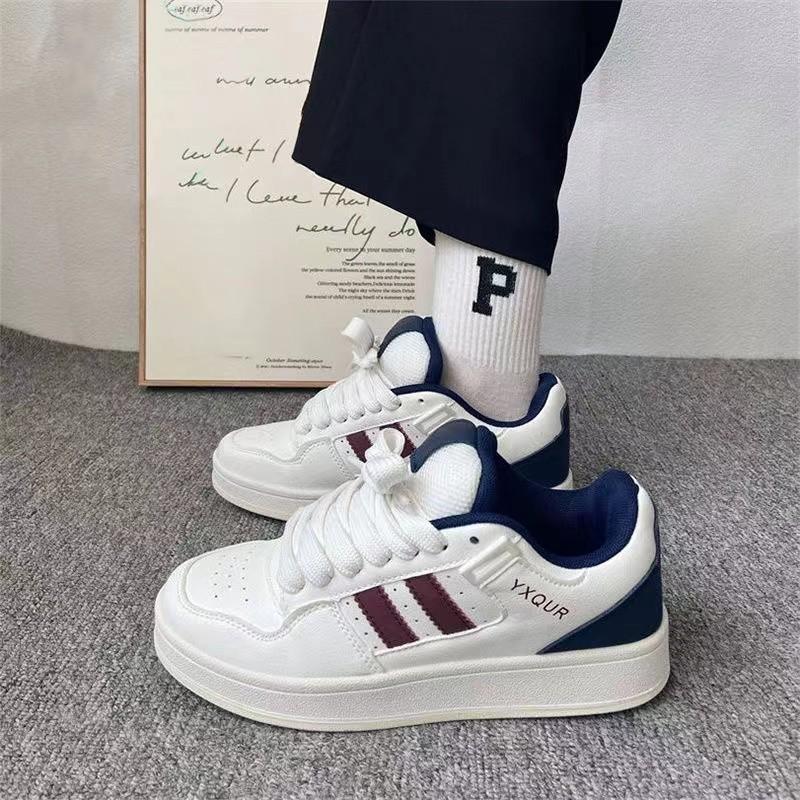 

Кампусный стиль, нишевая цветовая гамма, туфли-хлеб, женские, ins тренд 2025, осень, новые, универсальные, спортивные и повседневные кожаные туфли 40