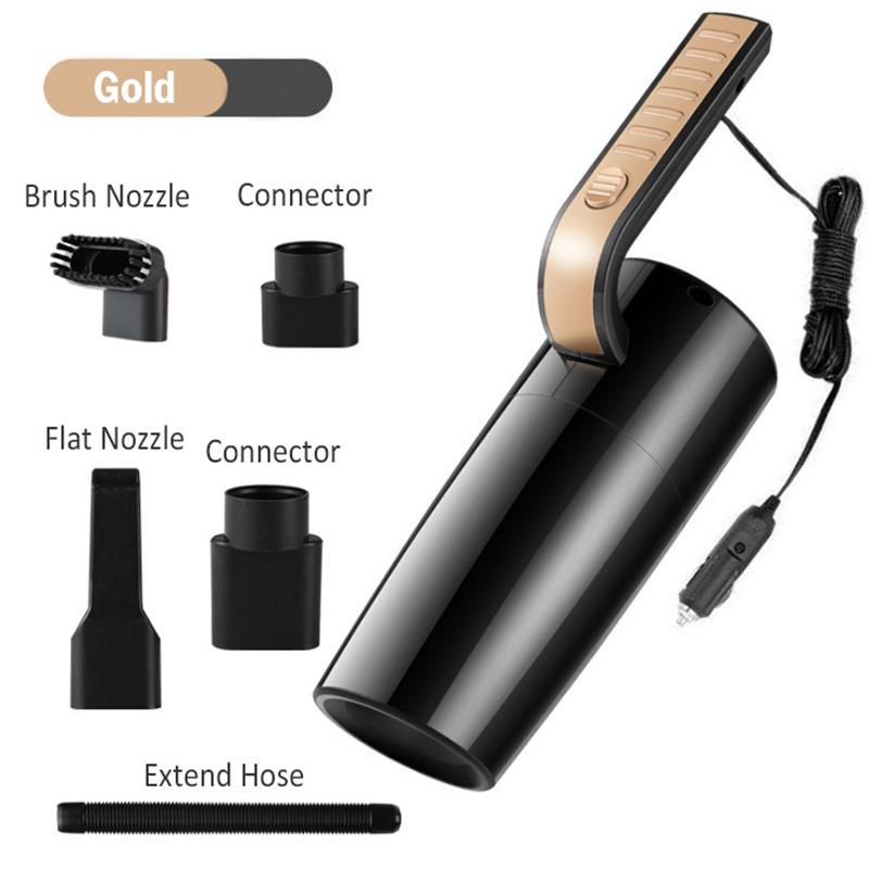 

7000PA 120 Вт автомобильный пылесос портативный проводной мини ручной пылесос высокой мощности с сигаретой золотой