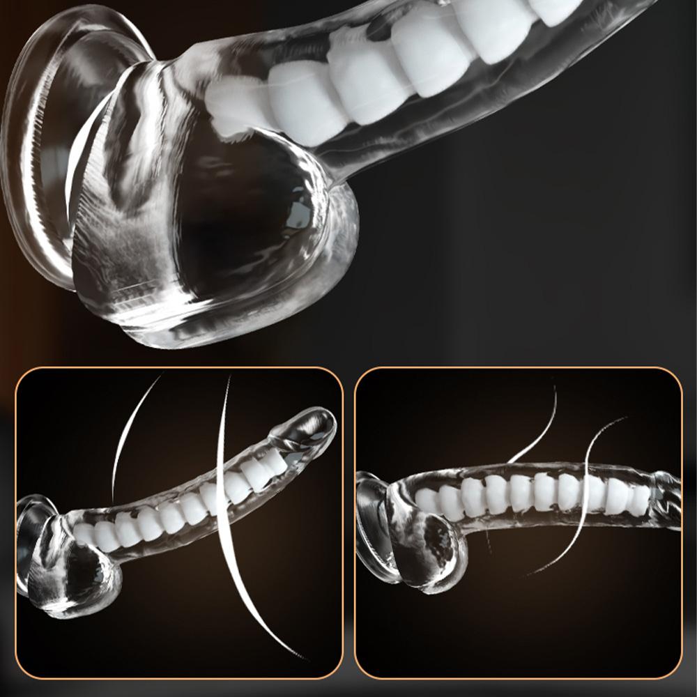 Realistic Dildos for Women Reusable Clear Dildos for G-spot Stimulation Dildos Sex Toys with Suction Cups Female Dildos