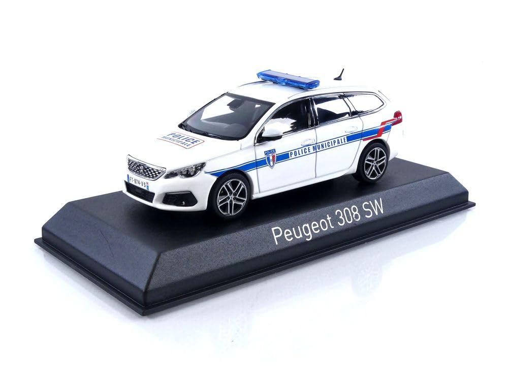 

NOREV 308 SW Police Municipale 2018 1/43 - P-EUGEOT - білий
