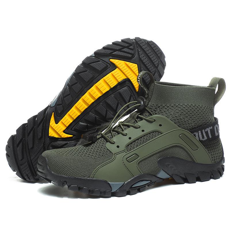 Men's Non-Slip Amphibious Climbing and Hiking Shoes for Outdoor, River Tracing, Fishing, Camping, Rock Climbing, and Mountaineering
