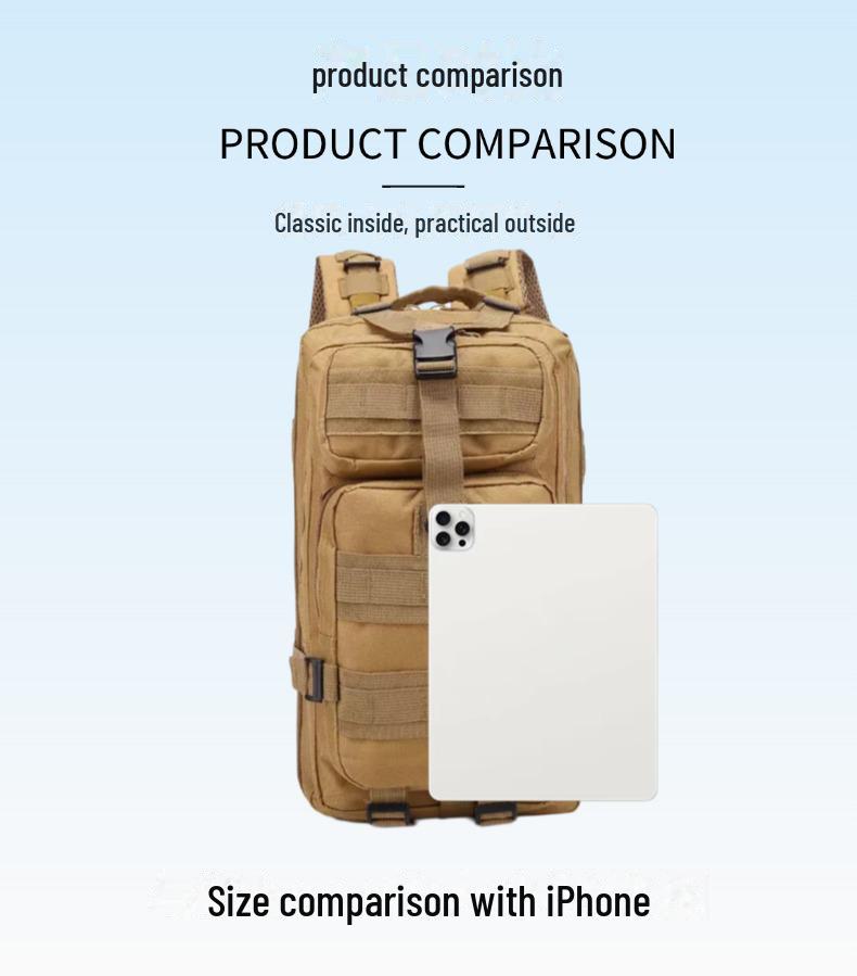 Reißfester 600D Oxford Kleiner Outdoor Taktischer Trainings- & Campingrucksack