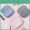 Embroidery Letter Menstrual Pad Storage Bag Portable Travel Handbag Makeup Case