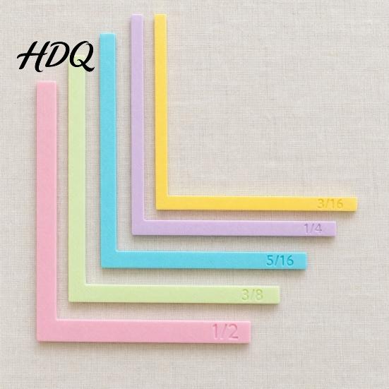 Precision Layering Guide for Scrapbooks 5 Pcs Paper Crafting Alignment Guides with Storage Case Matting Easy-to-read Template Spacers Color-Coded