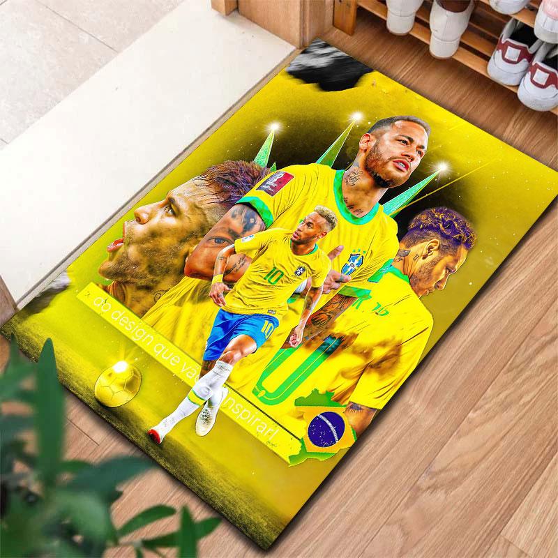 Neymar Carpet Rug for Living Room Bedroom Home Sofa Decoration,Kids play Non-slip Floor Mat
