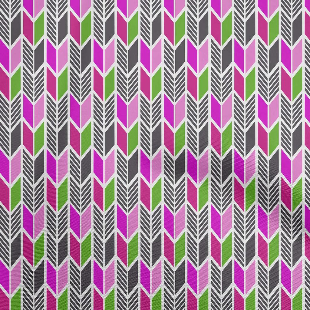oneOone Georgette Viscose Light Gray Fabric Geometric  Diy Clothing Quilting Fabric Print Fabric By Yard 42 Inch