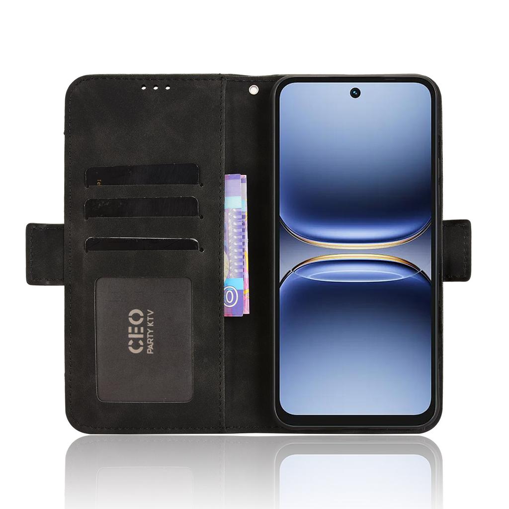 For TECNO Spark 40 4G Leather Case Phone Wallet Cover with Multiple Card Slots