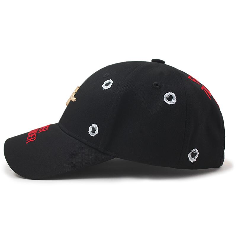 Heiteo Bullet Hole Ball Cap Black