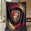 Bournemouth Football Print Flannel Blanket, Soft Warm Lightweight Throw Blanket for Sofa Bed Camping