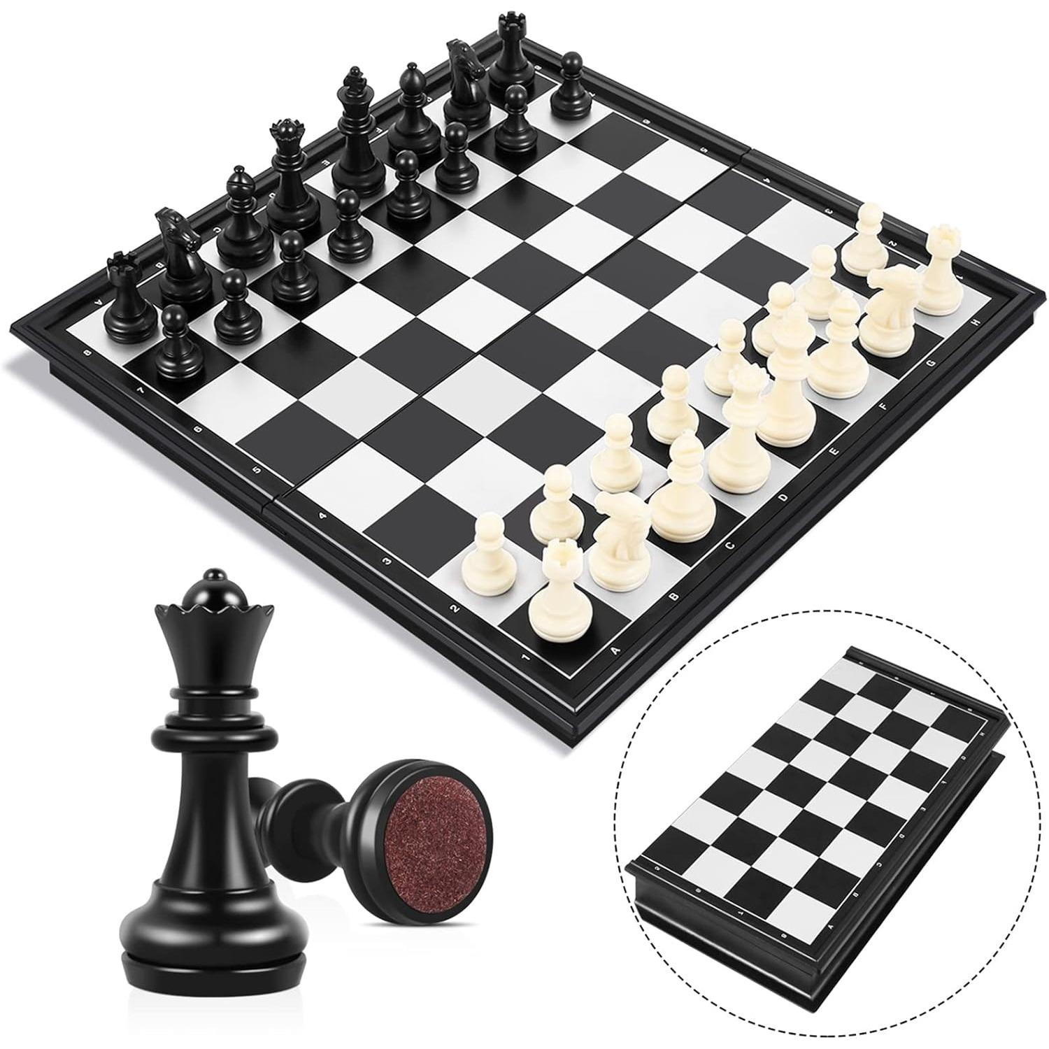 Peradix Chess Board Set Game -Travel Magnetic Chess Piece Set with Chess Folding/Portable Storage Board-Traditional Strategy Game for Kids/Children