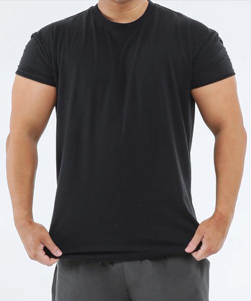 Woneim Plain Muscle Fit Short Sleeve 3 Colors