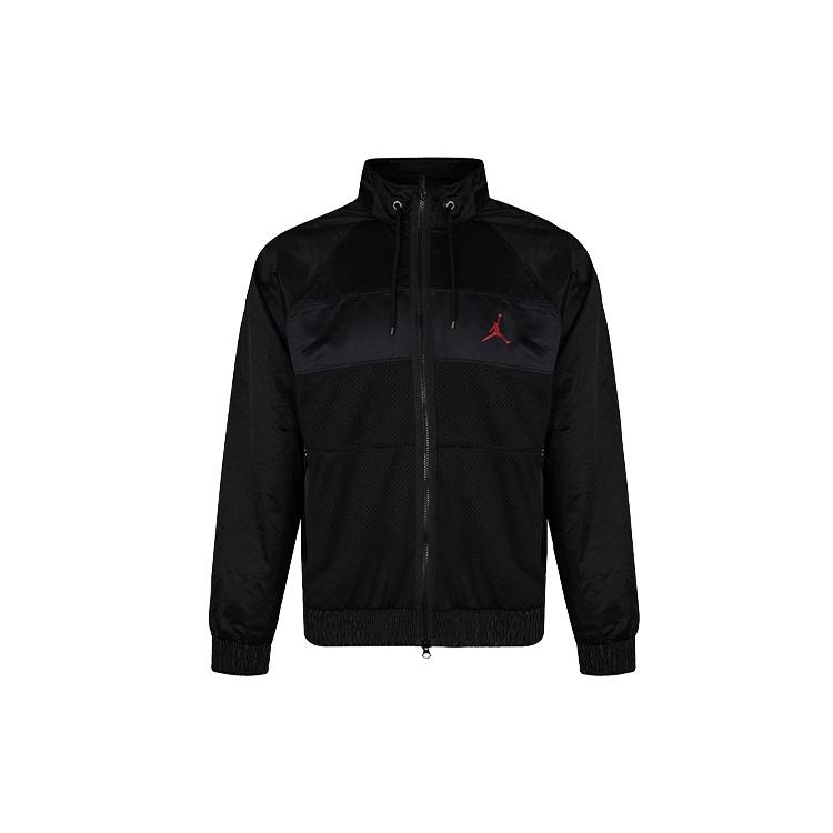Air Jordan Stand Collar Logo Casual Woven Sports Jacket Black Men s AV1303-011 XL