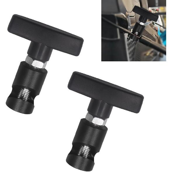 2 PCS Car Hood Prop Clamp, Lift Support Clamp with Brass Core Protection, Multi-purpose Snap-on Lifting Rod Anti-pinch Device, for Cars Trucks SUVs