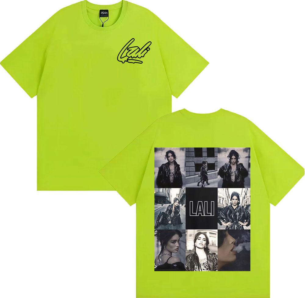 

Singer Lali Esposito Tour 2025 Graphic Tee Shirt Men Women Fashion Trending Short Sleeve T-shirt Summer Tops Pure Cotton T Shirt 4XL