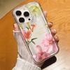 Przezroczyste etui na telefon z nadrukiem kwiatów lilii hibiskusa dla iPhone 16 15 14 13 12 11 Pro Max Mini 16E 7 8 Plus SE2 Vintage Floral Soft Cover